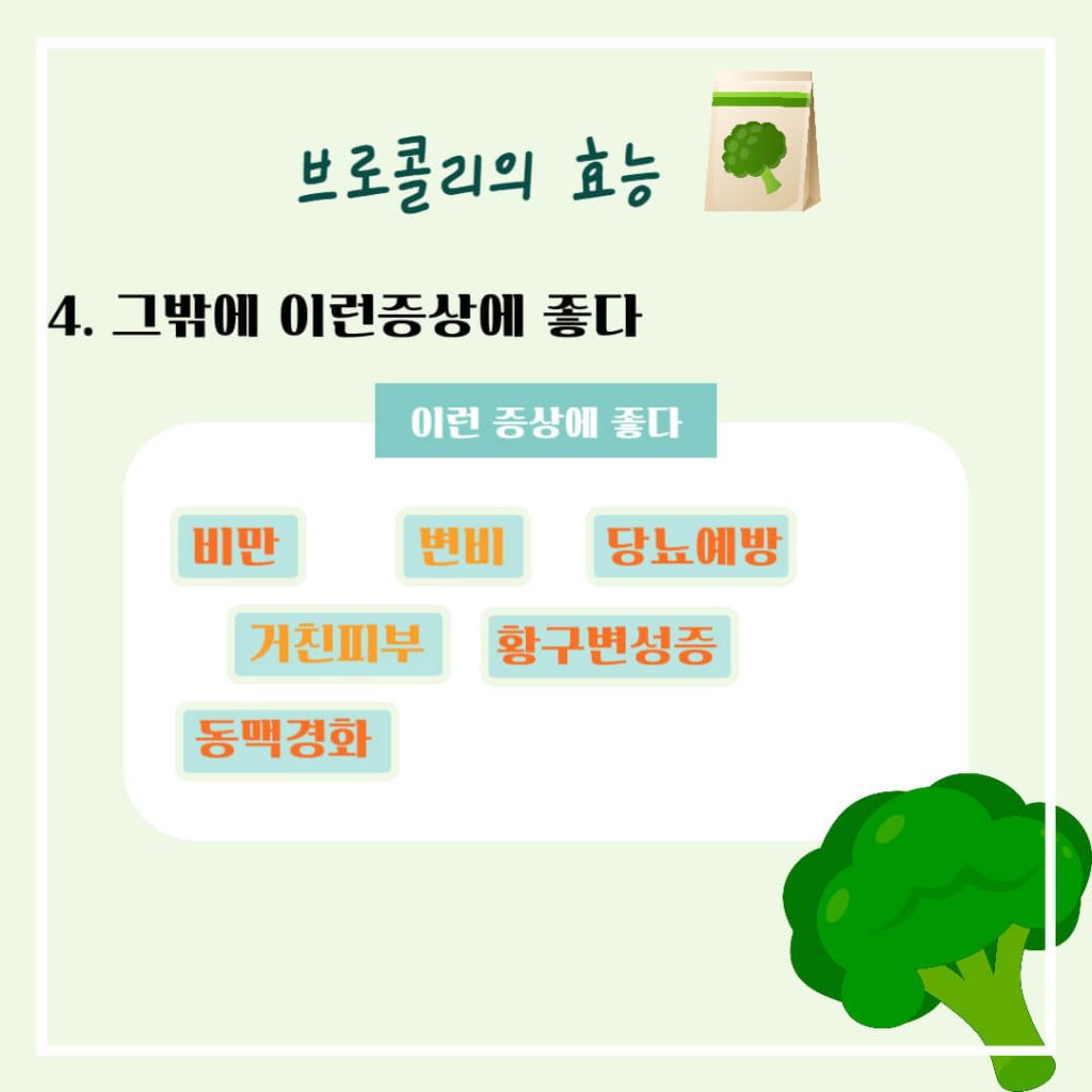 브로콜리 효능 알아보기 : 면역력 강화, 암 등 생활습관병 예방(feat. 다이어트 보조)