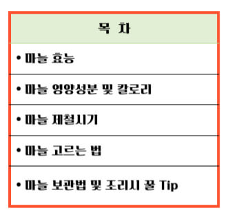 마늘 효능 칼로리 알아보기 : 세계 10대 건강식품(feat. 일해백리)