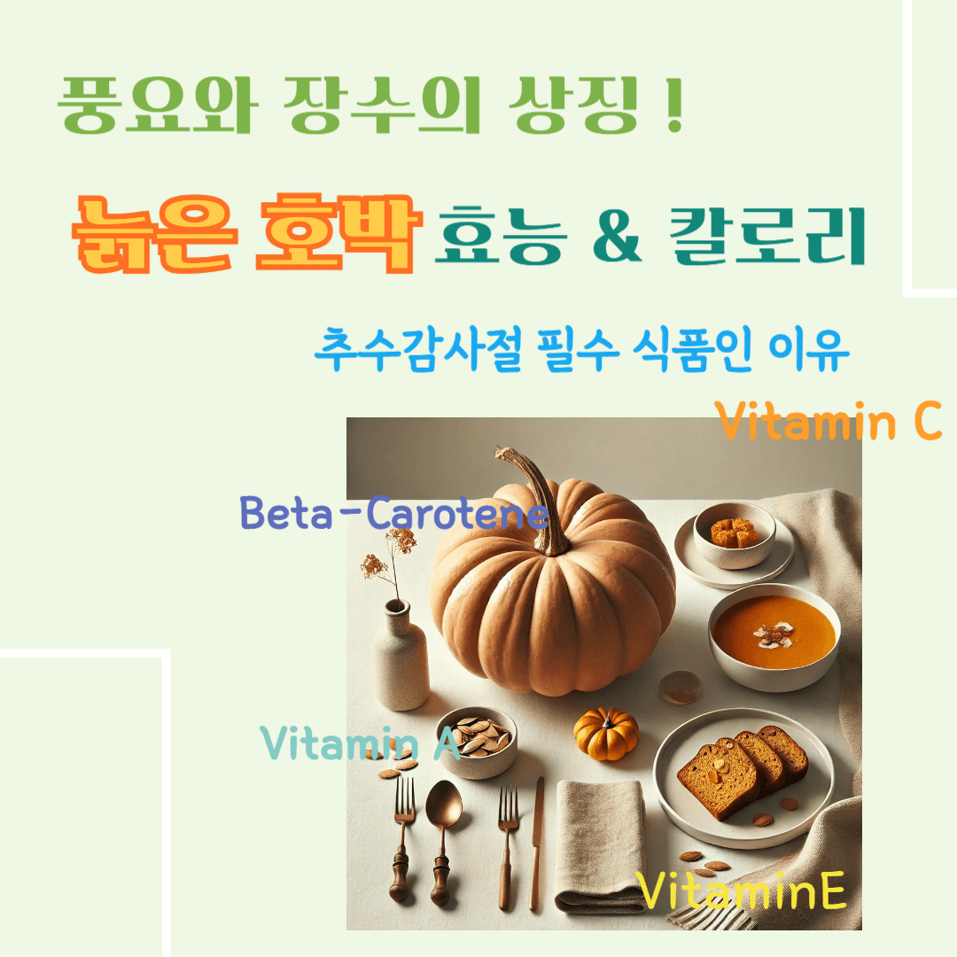 풍요와 장수의 상징! 늙은 호박 효능 & 칼로리 : 추수감사절 필수 식품인 이유
