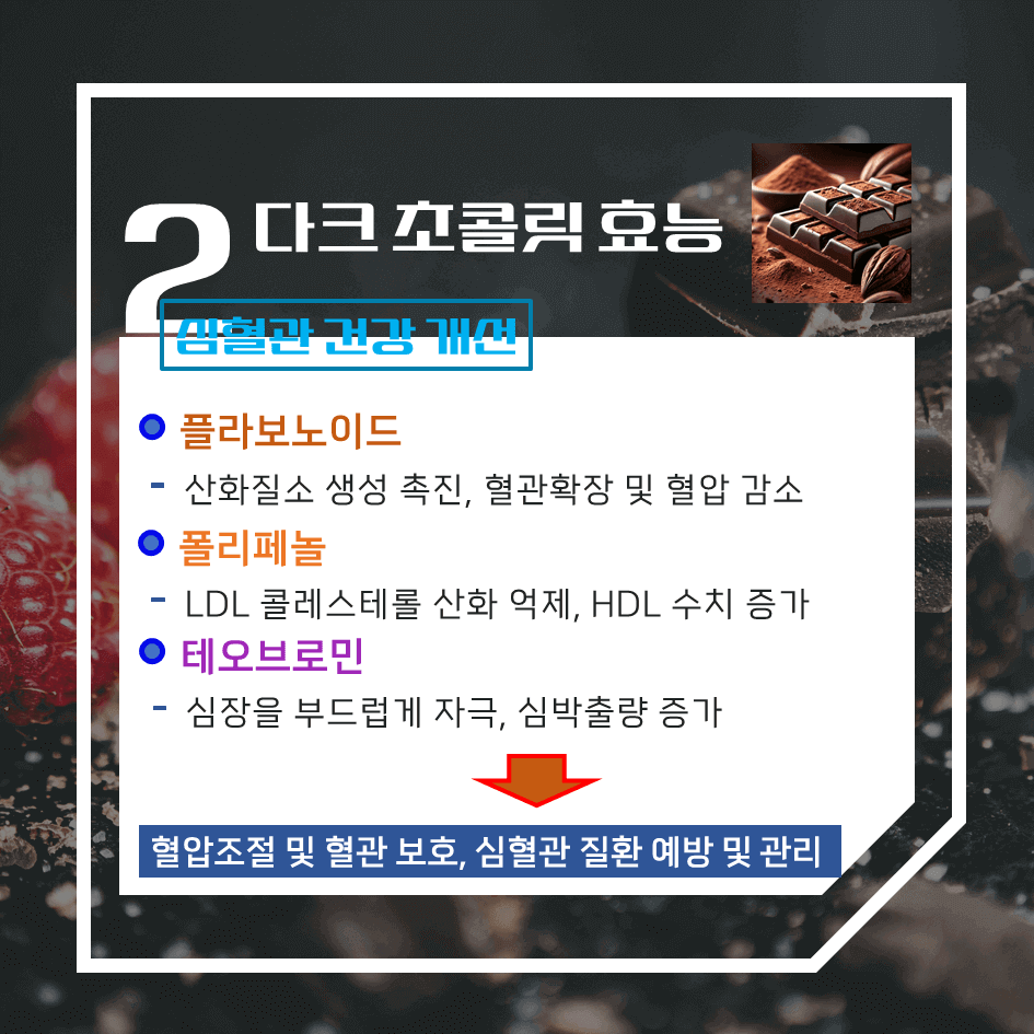 건강한 달콤함! 다크 초콜릿 효능 & 칼로리 : 스트레스 해소부터 항산화까지