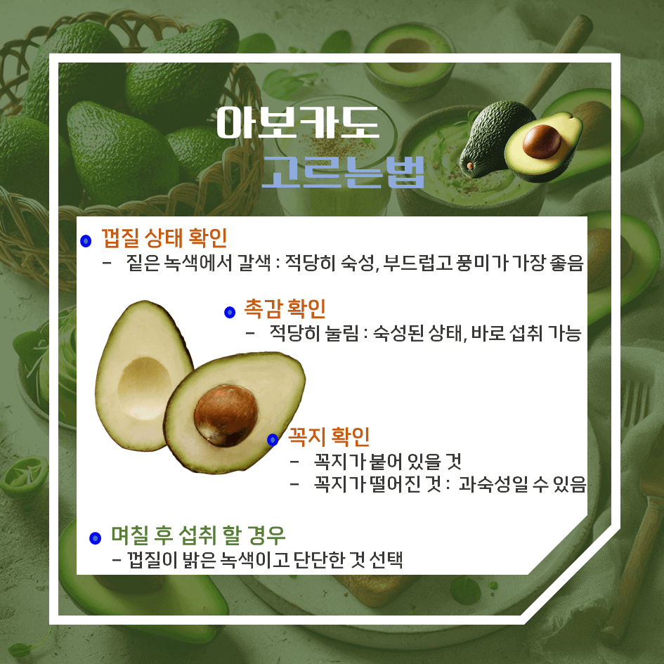 크림처럼 부드러운 녹색보물! 아보카도 효능 & 칼로리 : 매일 먹으면 좋은 이유