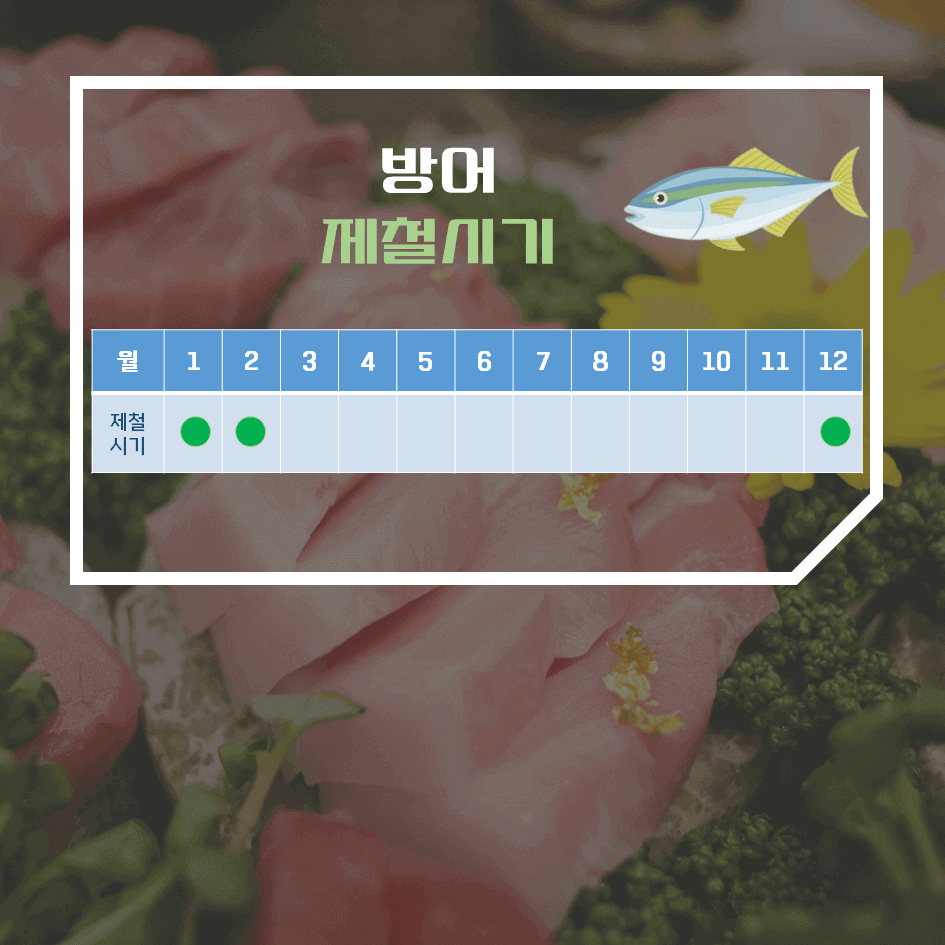 겨울의 진미! 방어 효능 & 칼로리 : 이 계절 꼭 먹어야 하는 이유