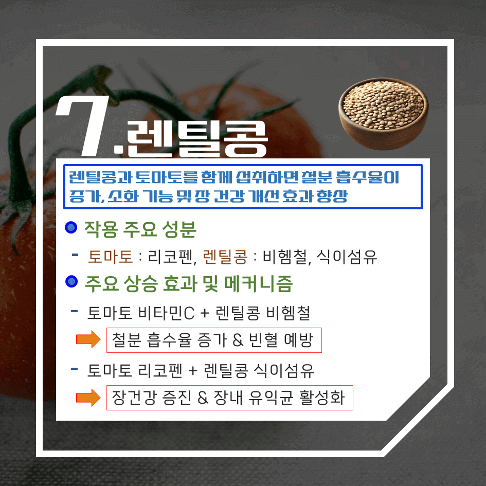영양효과 2배!! 토마토를 더 건강하게 먹는 최고의 음식 TOP 7
